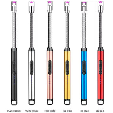 Kitchen Type-C Electric Arc Lighter Rechargeable Windproof BBQ Flameless Plasma Candle Long Lighters Hose Gas Stove Ignition Gun
