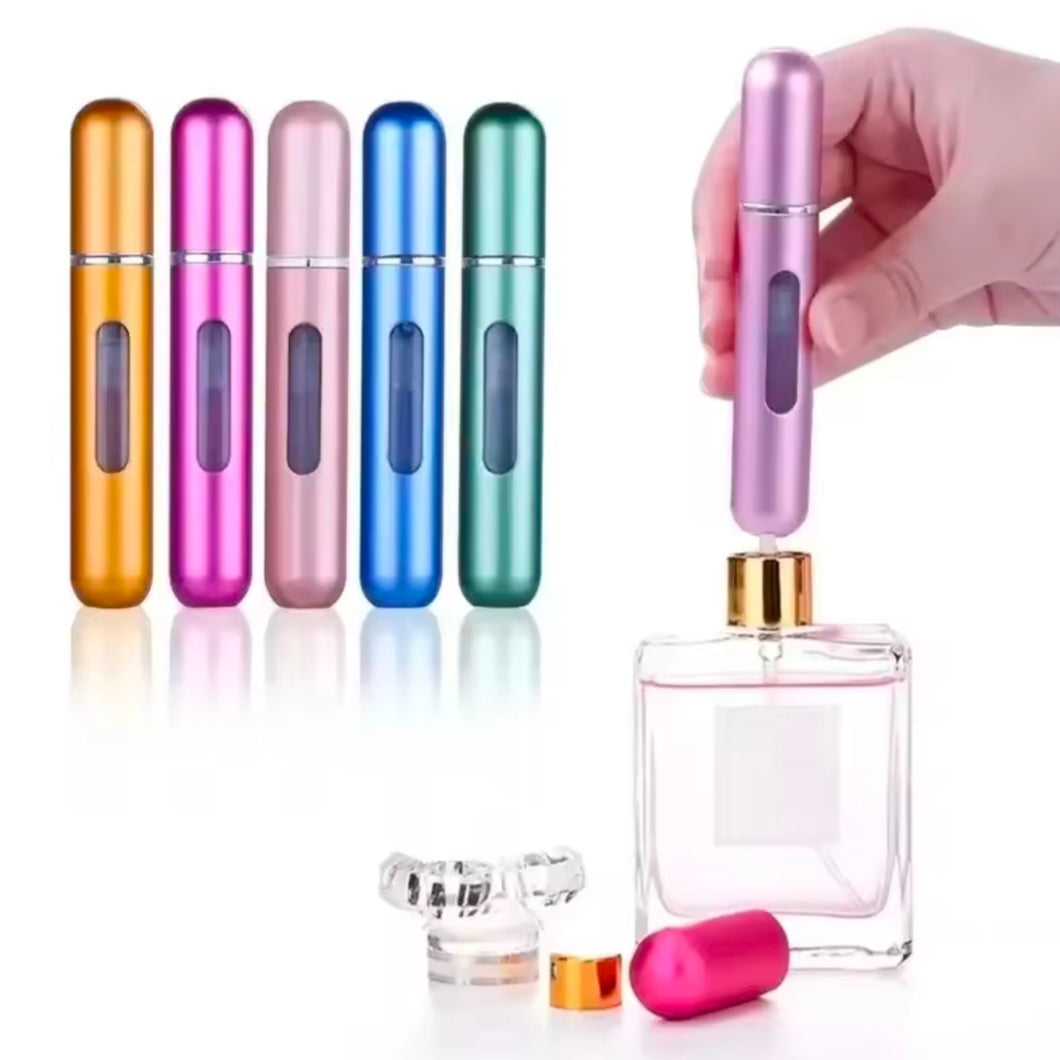 8/10ml Mini Portable Refillable Perfume Bottle Atomizer Pump Aluminum Spray Bottle Cosmetic Container Travel Makeup Tools