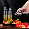 500ml Oil Bottle High Borosilicate Glass Dispenser With Scale Quantitative Sauce Vinegar Cooking Kitchen Supplies