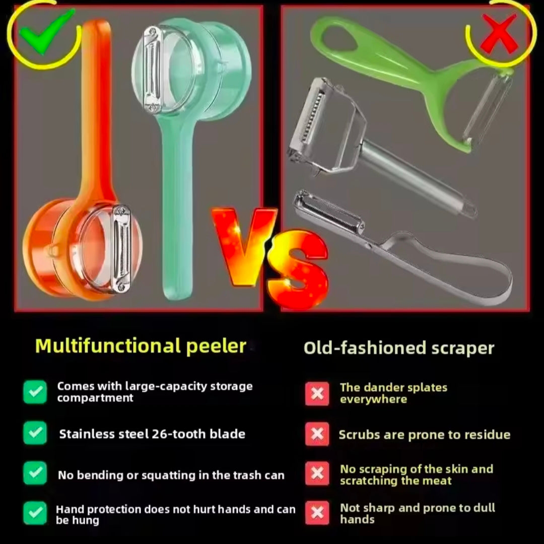 Multifunctional Vegetable Fruit Peeler With Storage Sharp Blade for Cucumber Peeling Tool for Potato Carrot Kitchen Accessories