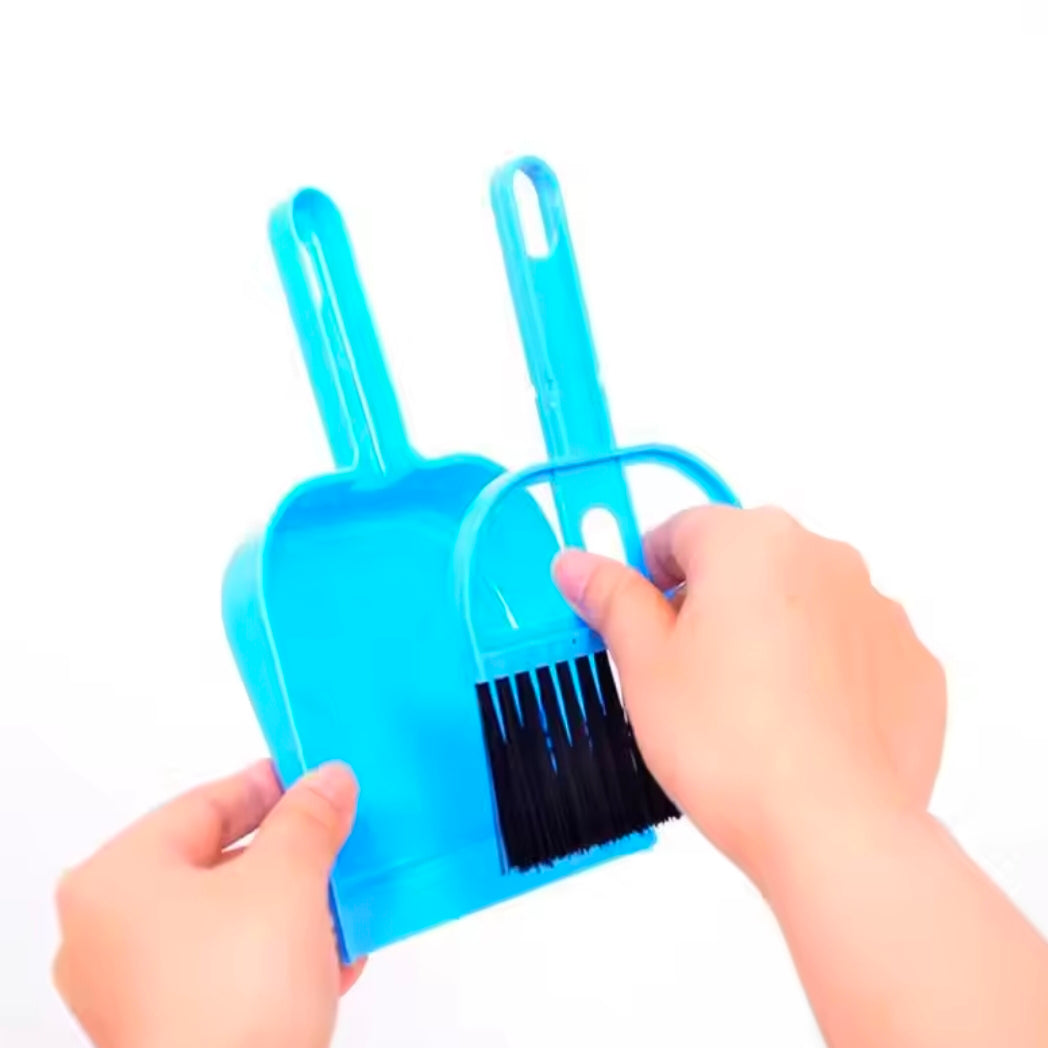 Mini Desktop Sweep Cleaning Brush Durable Keyboard Brush Desktop Sweep Two-Piece Set With Small Broom Dustpan Set