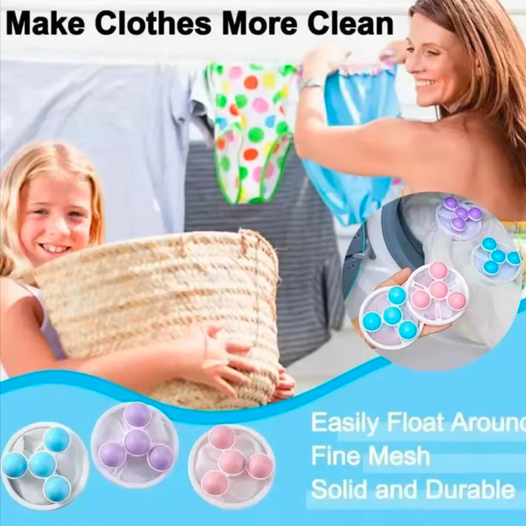 3pcs Laundry Hair Remover Washing Machine Washing Machine Hair Remover Floating Velvet Filter Bag Lint Pet Hair Catcher Durable