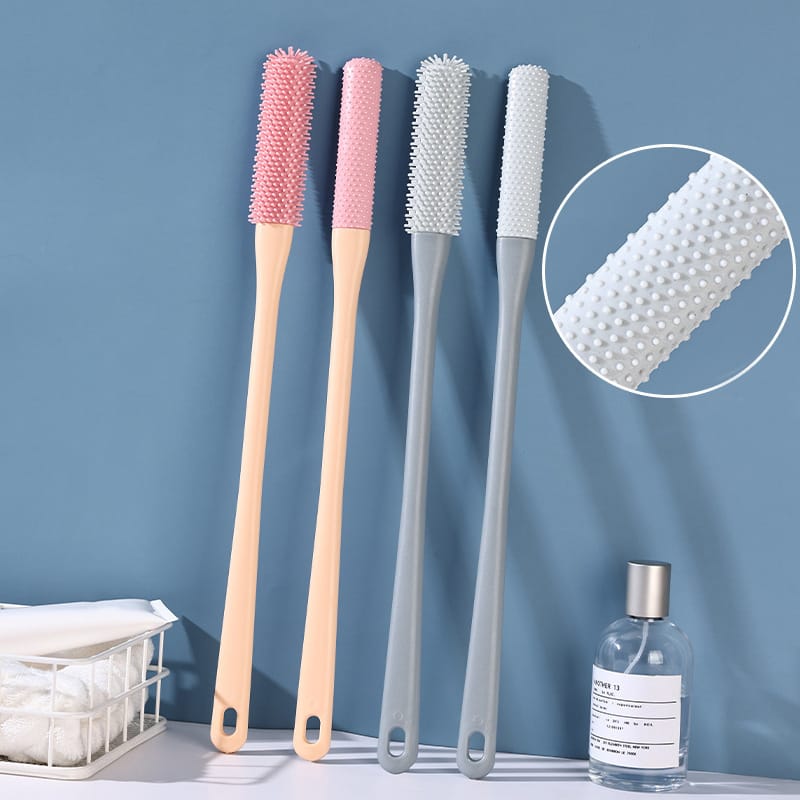 Long Handle Foot Brush Soft Bristles Cleaning Toe Gaps Dead Skin Removal Shower Bath Tool Elderly Foot Care