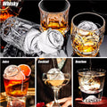 3D Rose Ice Molds, Flower Shape Ice, Silicone Rubber Fun Ice Ball Molds Maker for Juice Whiskey Chilling Cocktails, Ice Cube Trays
