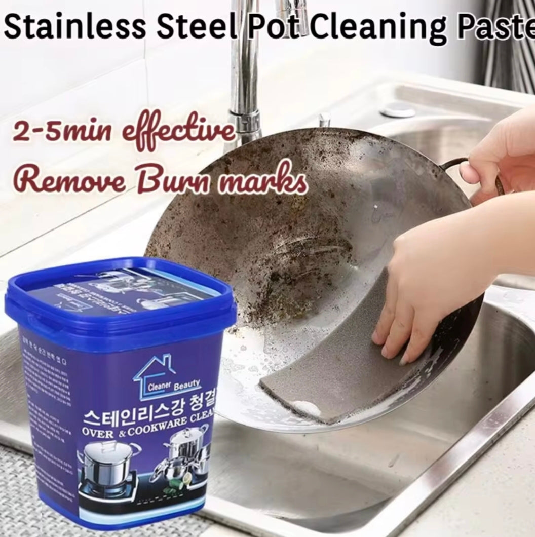 All Purpose Cleaner, Stainless Steel Cleaning Paste Powerful Cookware Rust Removal Cleaning Paste, kitchen Stainless Steel Cleaner