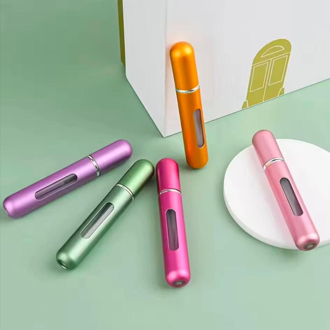 8/10ml Mini Portable Refillable Perfume Bottle Atomizer Pump Aluminum Spray Bottle Cosmetic Container Travel Makeup Tools