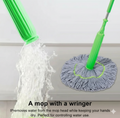 Dehydrated Mop 2- in- 1 Self- twist 360 Degree Rotation Ultrafine Microfiber Heads Water   Mop Stain - Removing Upright Storage Mop
