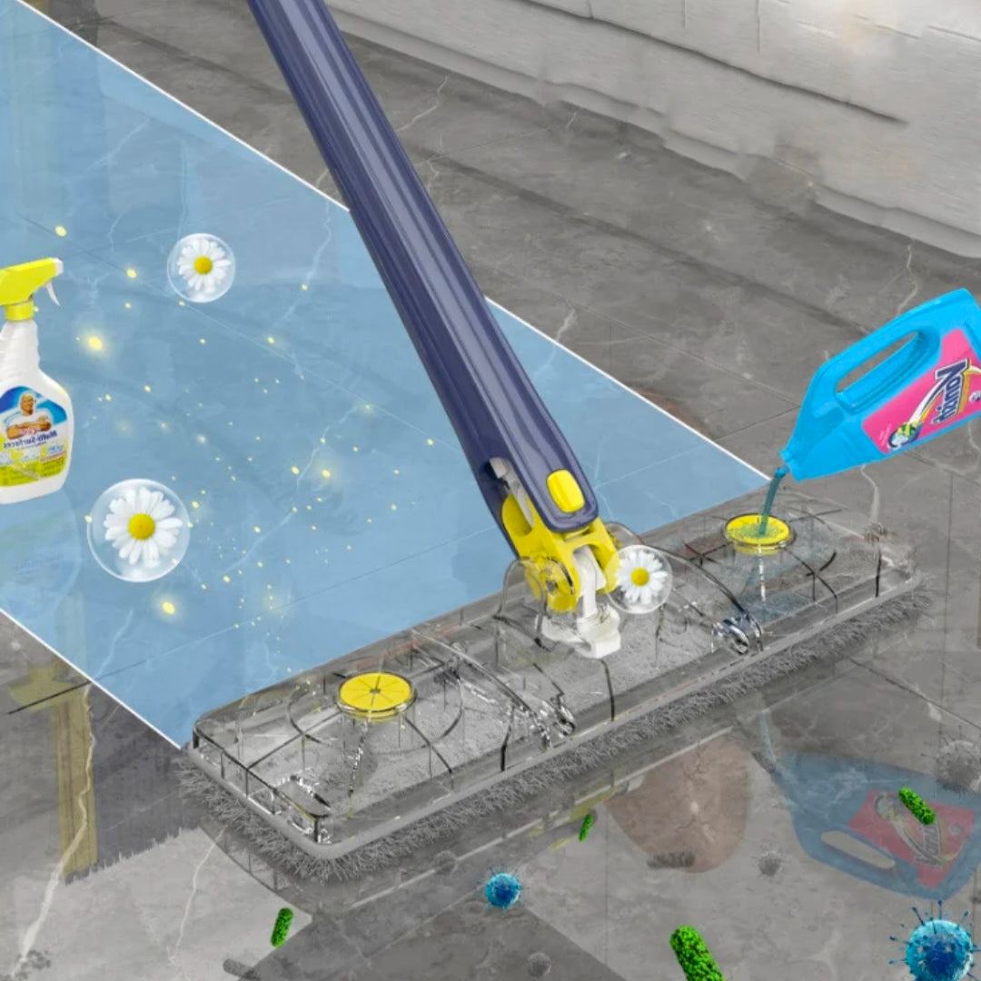 Flat Microfiber Magic Mop – Easy, Hands-Free Floor Cleaning