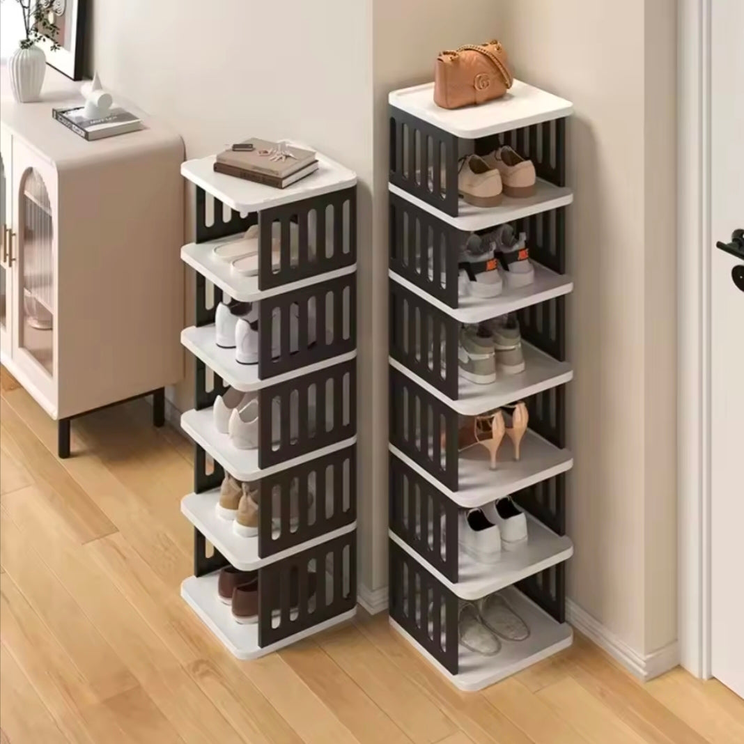 Multi Layer Simple Family Narrow Shoe RackMultielement Open Shoe Storage Rack a Living Room Space Saving Strong Storage Rack