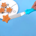 3-Piece Stainless Steel Cream and Cake Decorating Spatula Set with Plastic Handle