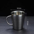 300ml Multifunction Coffee Mug Metal Drinking Cup Creative Design for Tea Milk Soup Breakfast Hot Drinks Water Cup Container