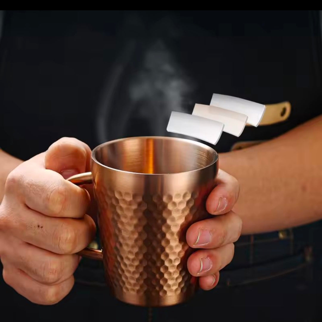 300ml Multifunction Coffee Mug Metal Drinking Cup Creative Design for Tea Milk Soup Breakfast Hot Drinks Water Cup Container