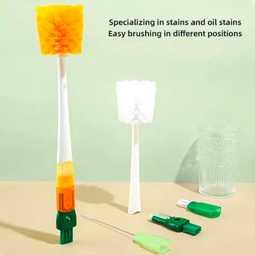 5 in 1 Mother- Child Baby Bottle Cup Cleaning Brush Feeding Clean Tool Set Water Bottle Cleaning Brush