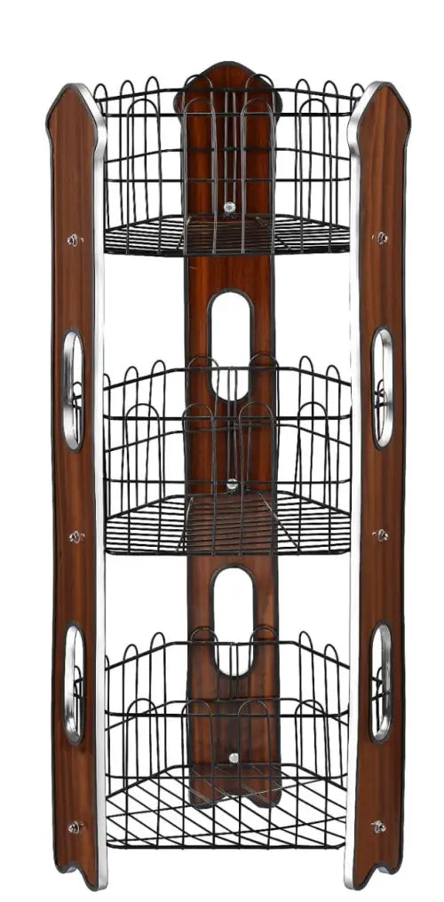 Stylish 3-Tier Fruit & Vegetable Organizer Rack