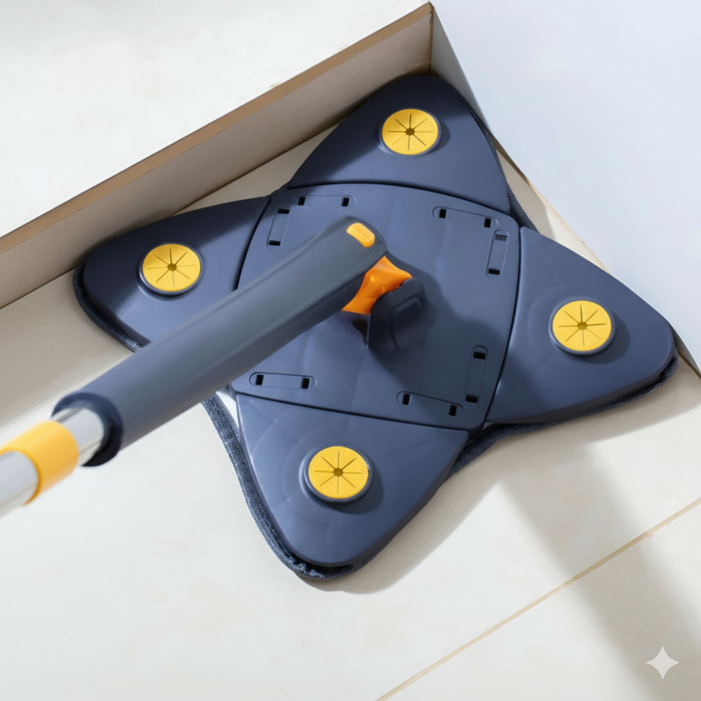 Four -leaf Clover 360 Clean Tiles and walls Household Ceiling Brush Tool Self- draining