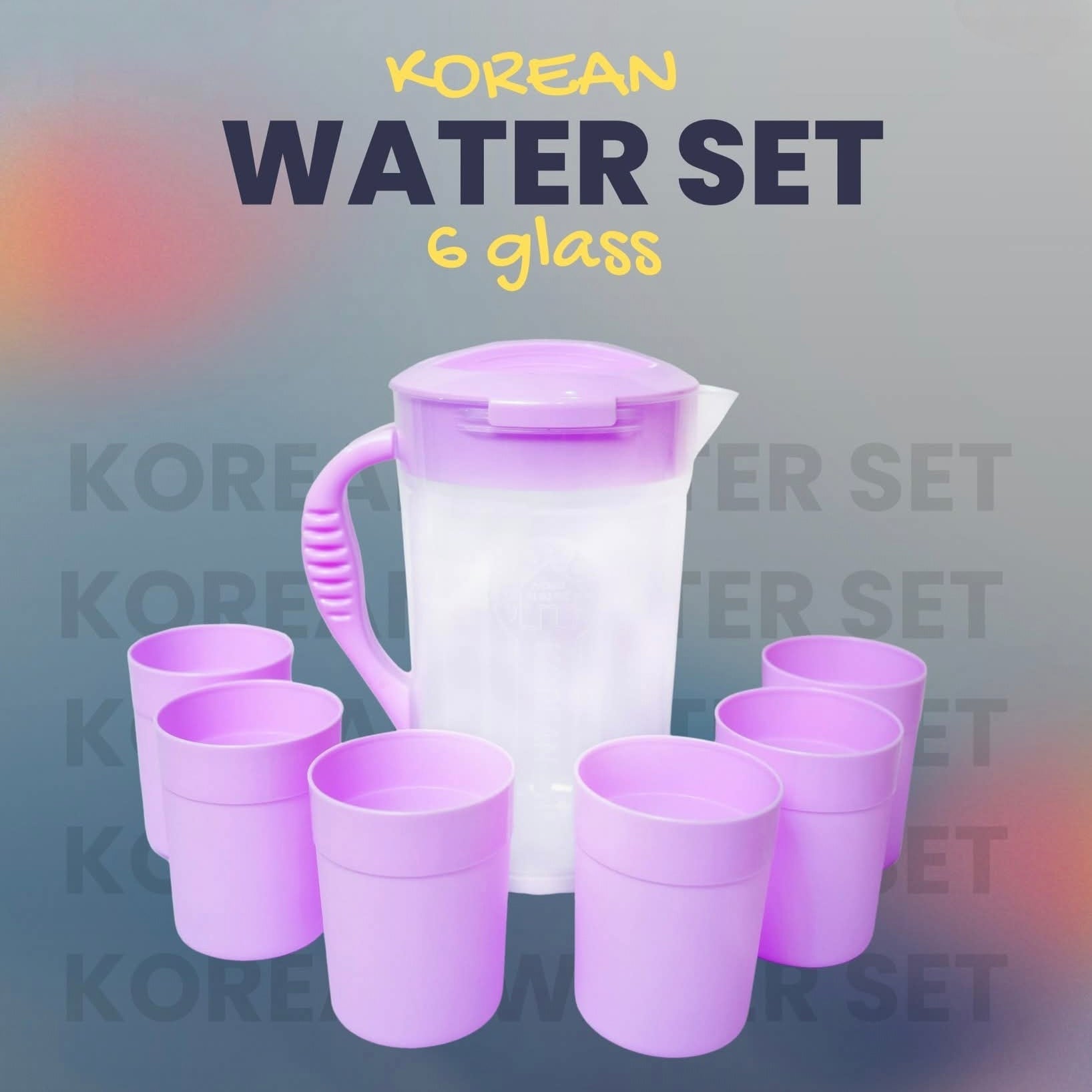Korean Water with (6 Glass)