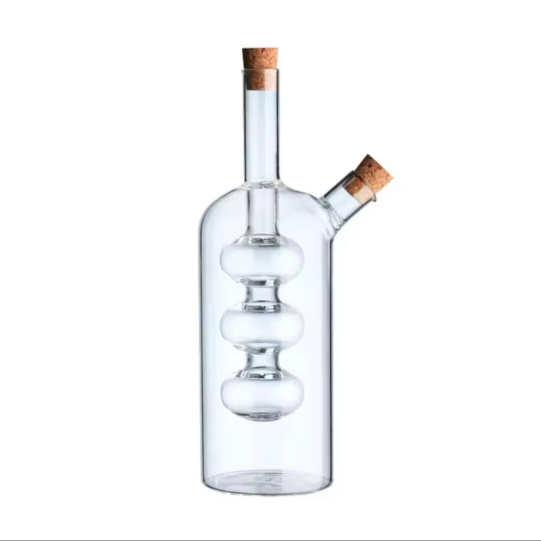 Transparent Glass Oil Bottle Oil And Vinegar Cruet Glass Grape Cluster Bottle For Cooing