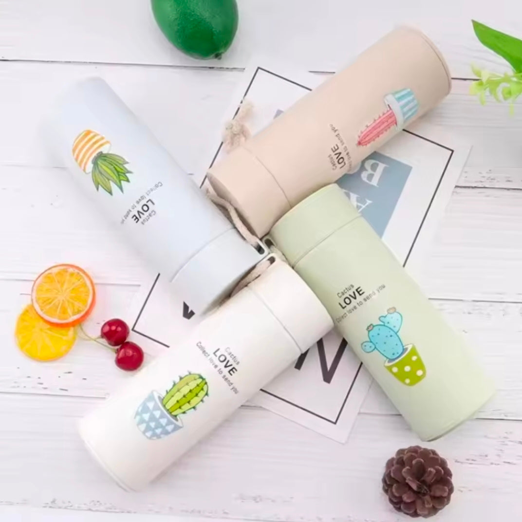 New Succulent Double-layer Insulated Glass Water bottle Portable Handheld Drinking Cup Business Gift Cup