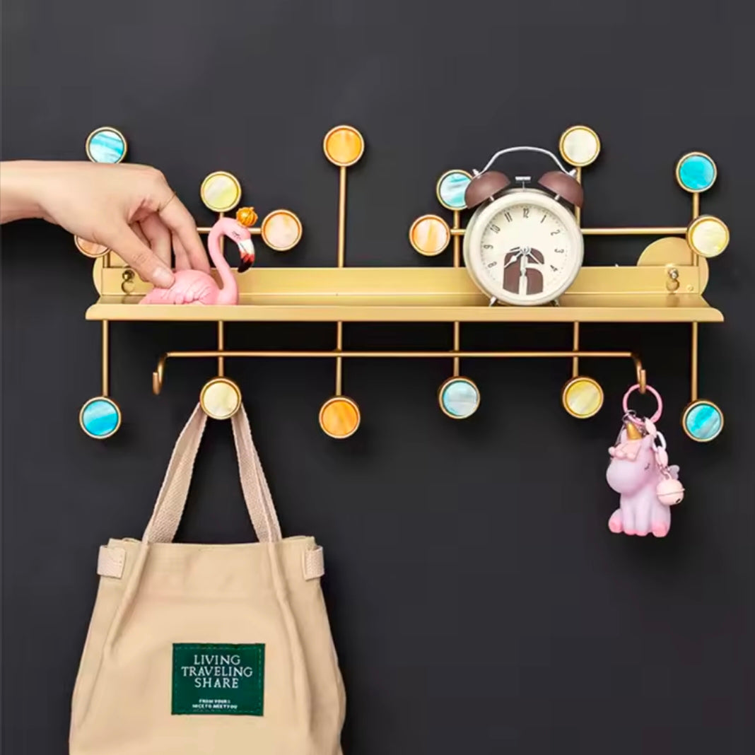 Metal Stainless Hook Hanger Wall Hooks For Clothes Coat Hat Bag Towel Bedroom Living Room Key Holder Rack Nordic Wall Decor