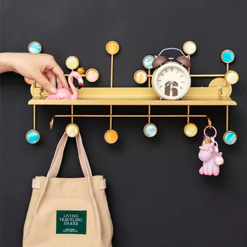 Metal Stainless Hook Hanger Wall Hooks For Clothes Coat Hat Bag Towel Bedroom Living Room Key Holder Rack Nordic Wall Decor