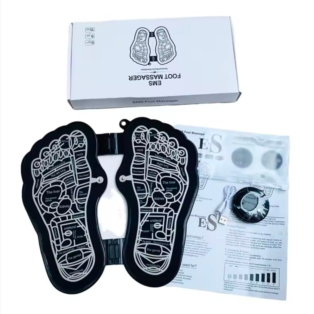 Electric EMS Foot Massager Health Care Massageador Mat Pad Electrodos Estimulador Physiotherapy Acupuntura Portatil Stimulator