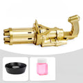 10 Hole Automatic Gatling Bubble Machine Electric Blower Soap Water Maker Gun for Children Summer Beach Outdoor Kids Toys