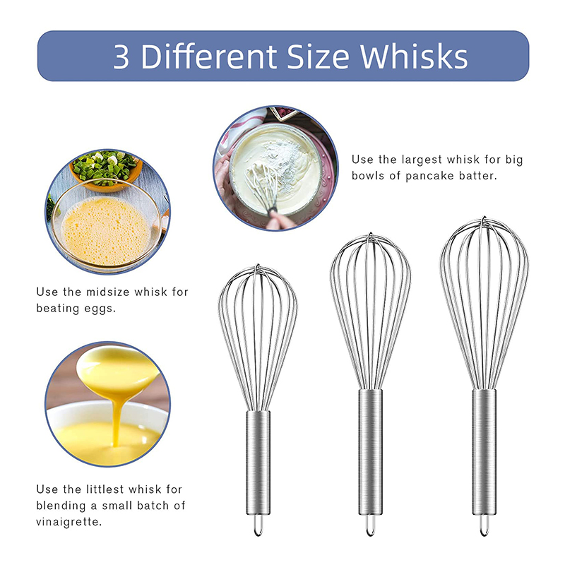 Stainless Steel Egg Beater Large