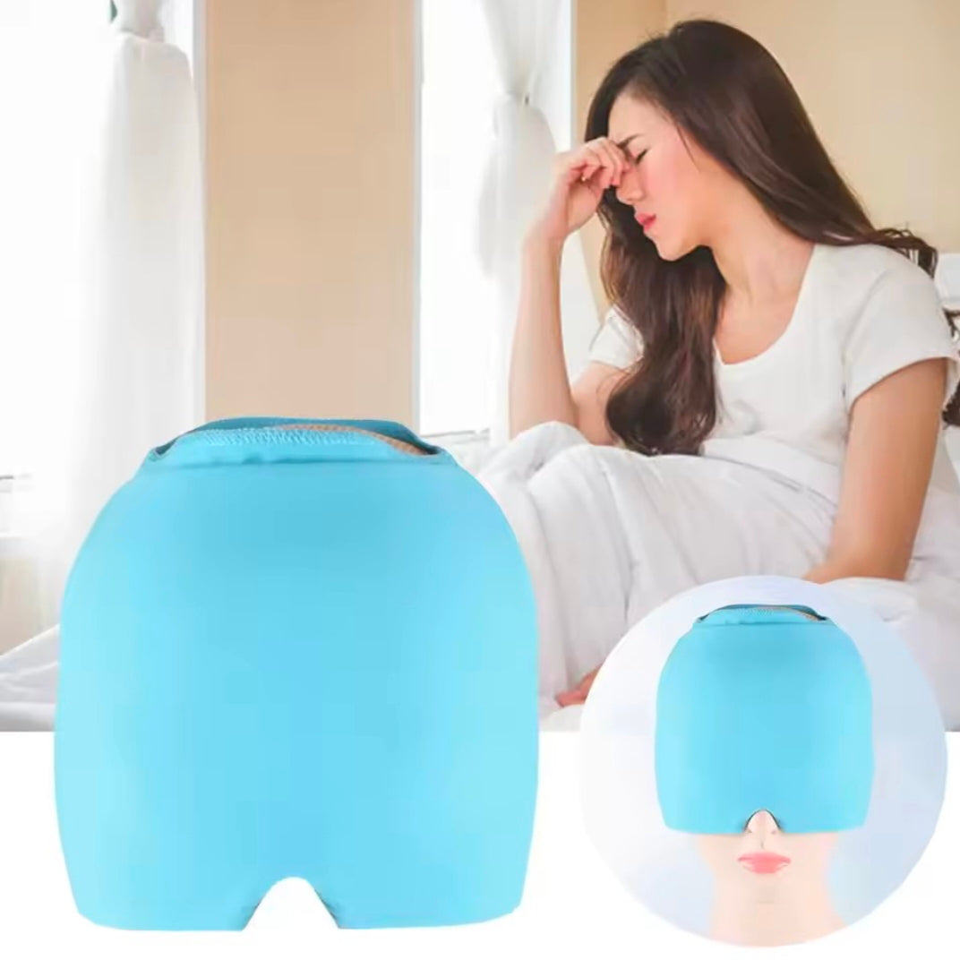 Relief Headgear Migraine Relief Cap Gel Ice Cap Cold Compress Therapy Cap Ice Head Wrap Pack Eye Mask For Pressure Relieve Pain