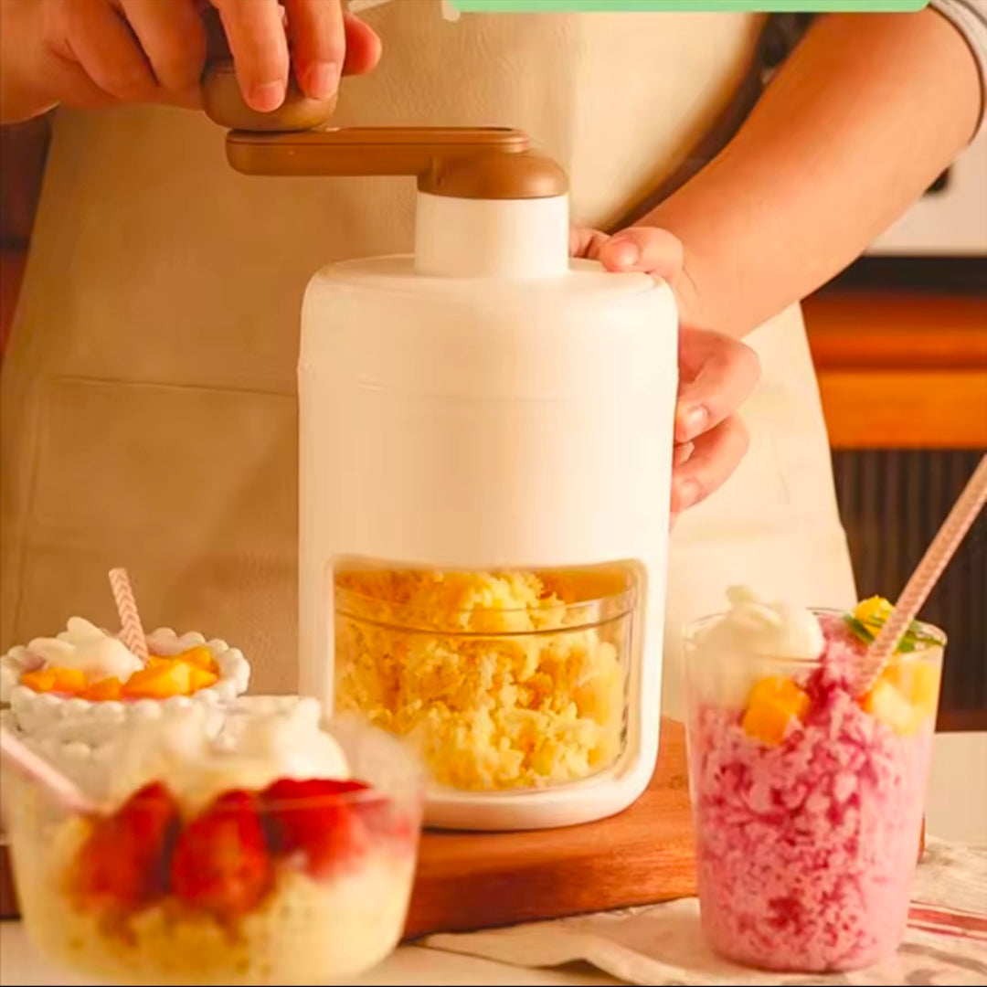 Diy Household Hand-Operated shaved Ice Milk Shake Making Smoothie Machine Kitchen Hand Ice Breaker Mein Mein Ice Shaved Ice