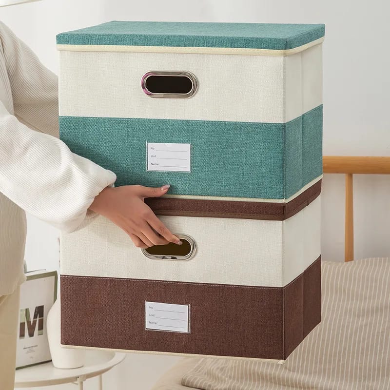 Storage Box with Cover – Durable Organizer for Clothes & Accessories