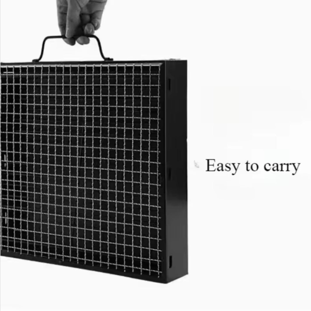 Bbq Foldable Little Gangster Bbq Grill Grill Outdoor Camping Portable Handheld Grill Kitchen Dedicated Dining Table