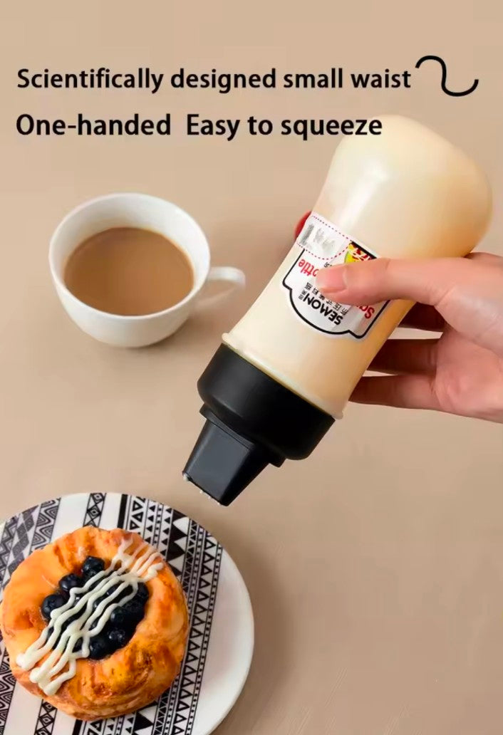 350ml Squeeze Bottles Condiment Bottle With Nozzle ketchup Mayonnaise Squeeze Bottle Honey Dispensar Kitchen Supplies