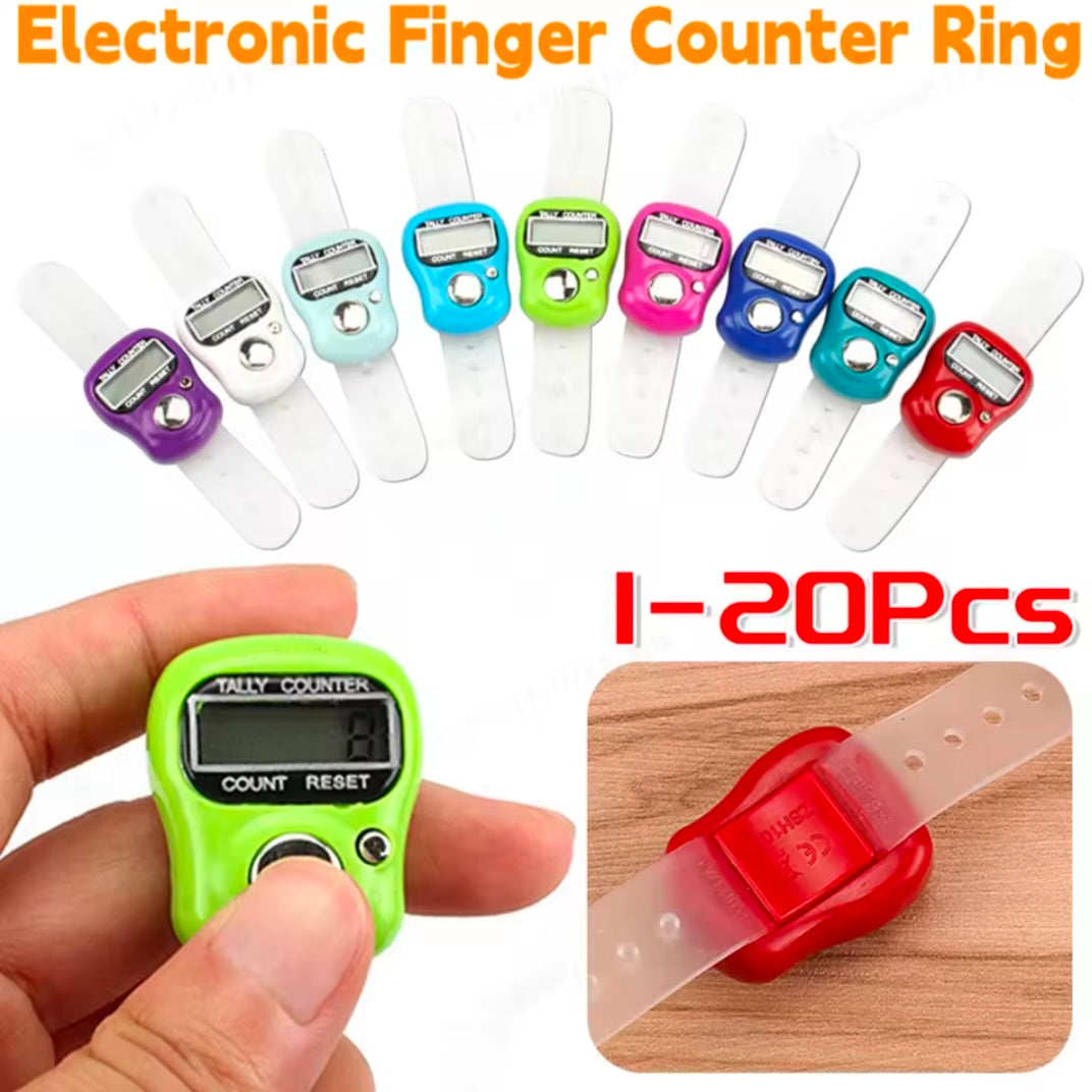 Mini Stitch Marker And Row Finger Counter LCD Electronic Digital Tally Counter For Sewing Knitting Weave Tool Key Number Count