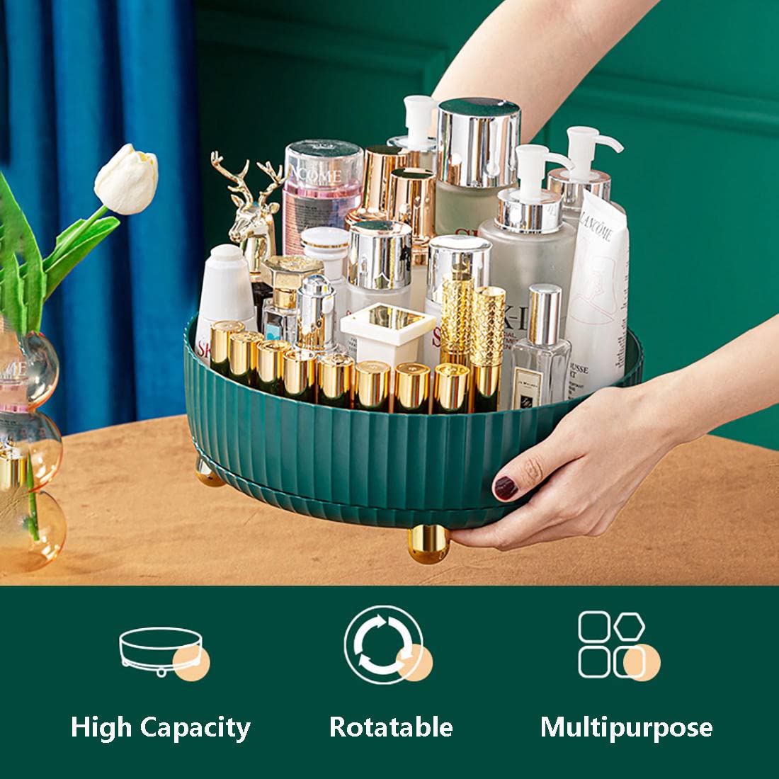 360° Rotating Strong Tray – Durable Kitchen & Home Organizer