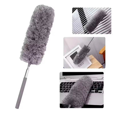 Multifunctional Retractable duster With Bendable Head-Reusable and Washable for High Ceilings Furniture and Car Cleaning