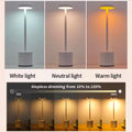 Classic Table Lamp USB Rechargeable Night Light Stepless Dimming Touch Desk Lamp 3 Colors Bedside Lamp Bar Hotel Decoration