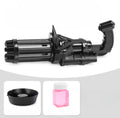 10 Hole Automatic Gatling Bubble Machine Electric Blower Soap Water Maker Gun for Children Summer Beach Outdoor Kids Toys