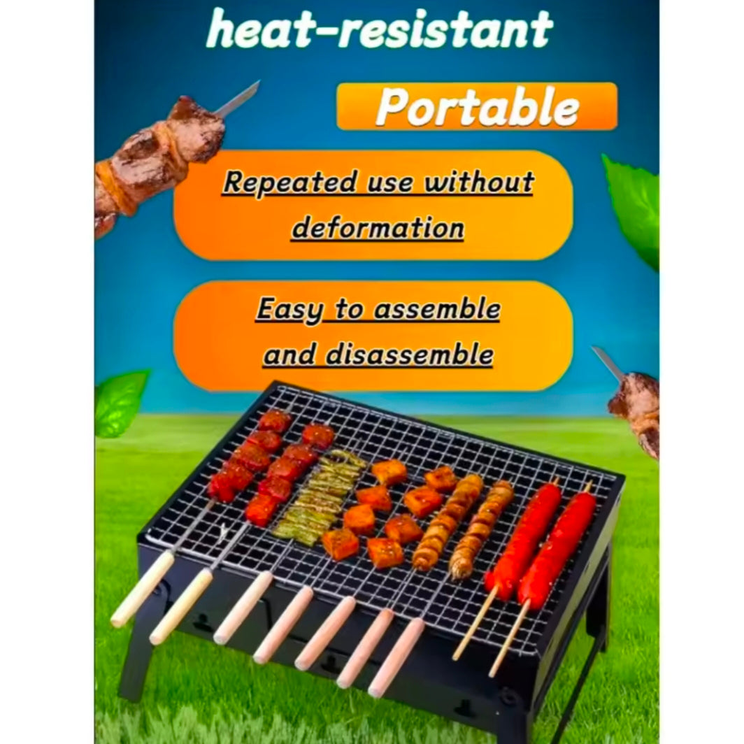 Bbq Foldable Little Gangster Bbq Grill Grill Outdoor Camping Portable Handheld Grill Kitchen Dedicated Dining Table