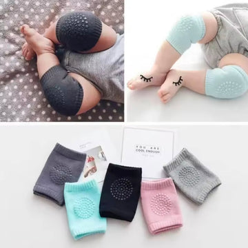 Infant Knee Pads Plain Color Glue Point Anti-Slip Children Knee Breathable Movement Summer Baby Crawling Elbow Pads