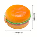 Cute Double-layer Hamburger Lunch Box Food-grade for Students and Children Microwaveable Bento Box