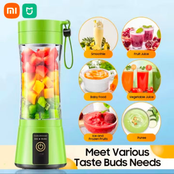 Xiaomi Portable Mini Blender for Shake and Smoothie Rechargeable 380ml Traveling Fruit Juice Cup Hand Fruit Blender  Juicing Cups