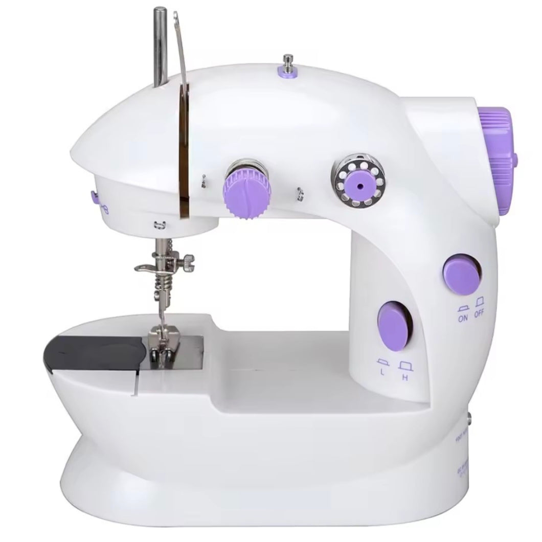 Household Sewing Machine Portable Electric Sewing Machines with Light and Speed Control for Beginner DIY Home Sewing Accessories