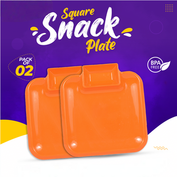 Square Snack Plate (Pack of 2)