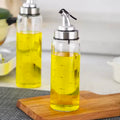 Glass Oil Bottle Oil Bottle Dispenser High Borosilicate Glass Sauce Bottle Jar Vinegar Pot Leak-Proof Seasoning Kitchen Gadgets