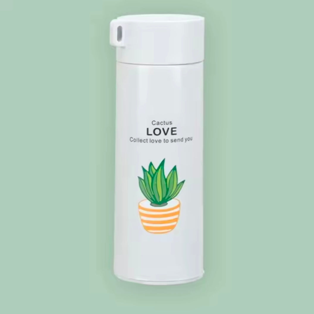 New Succulent Double-layer Insulated Glass Water bottle Portable Handheld Drinking Cup Business Gift Cup