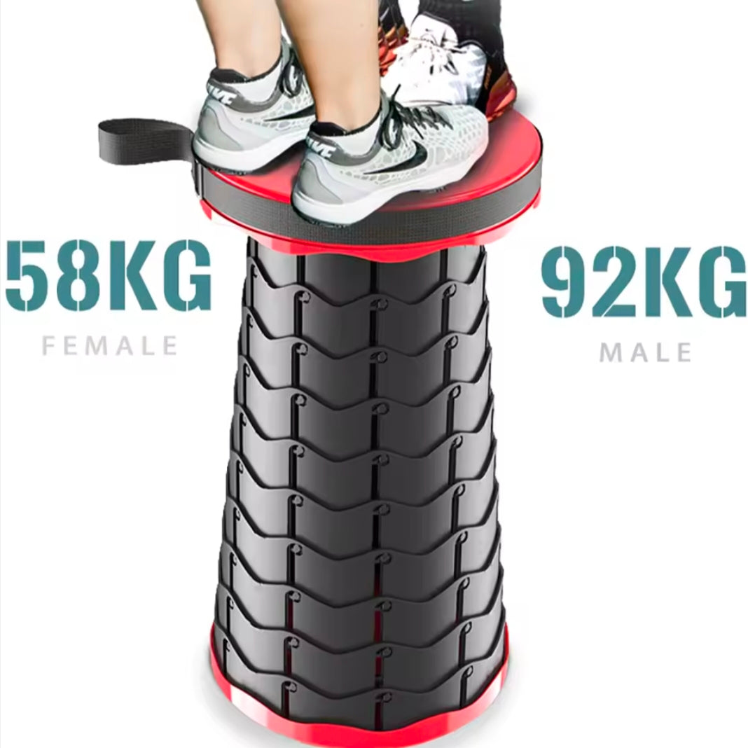 Portable Camping Chair Set with Mini Foldable Stool, Adjustable Fishing Chair for Outdoor Activities