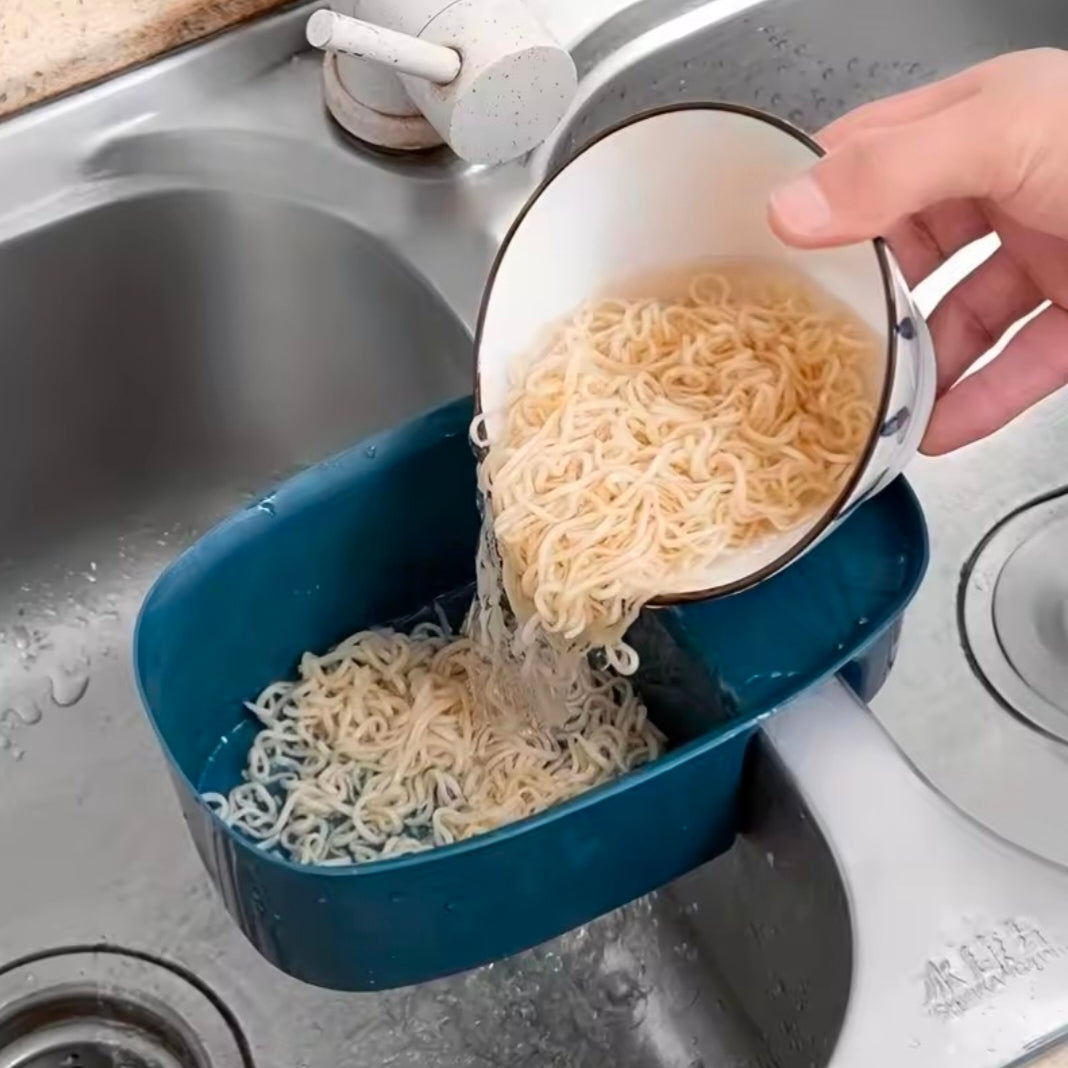 Multifunctional Plastic Kitchen Sink Drain Basket Food Vegetables Peel Egg Filter Storage Organizer Kitchen Shelf Rack Drainier