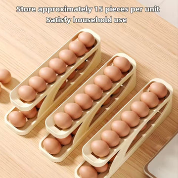 Double Layer Egg Storage Box Space-Saving Egg Tray Egg Holder for Home Refrigerator Kitchen Accessories Kitchen Gadgets