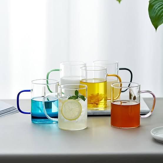 High Borosilicate Glass Cup With Handle Guest Water Cup Household High Temperature Resistant Heat Resistant Drinking Cup Wom