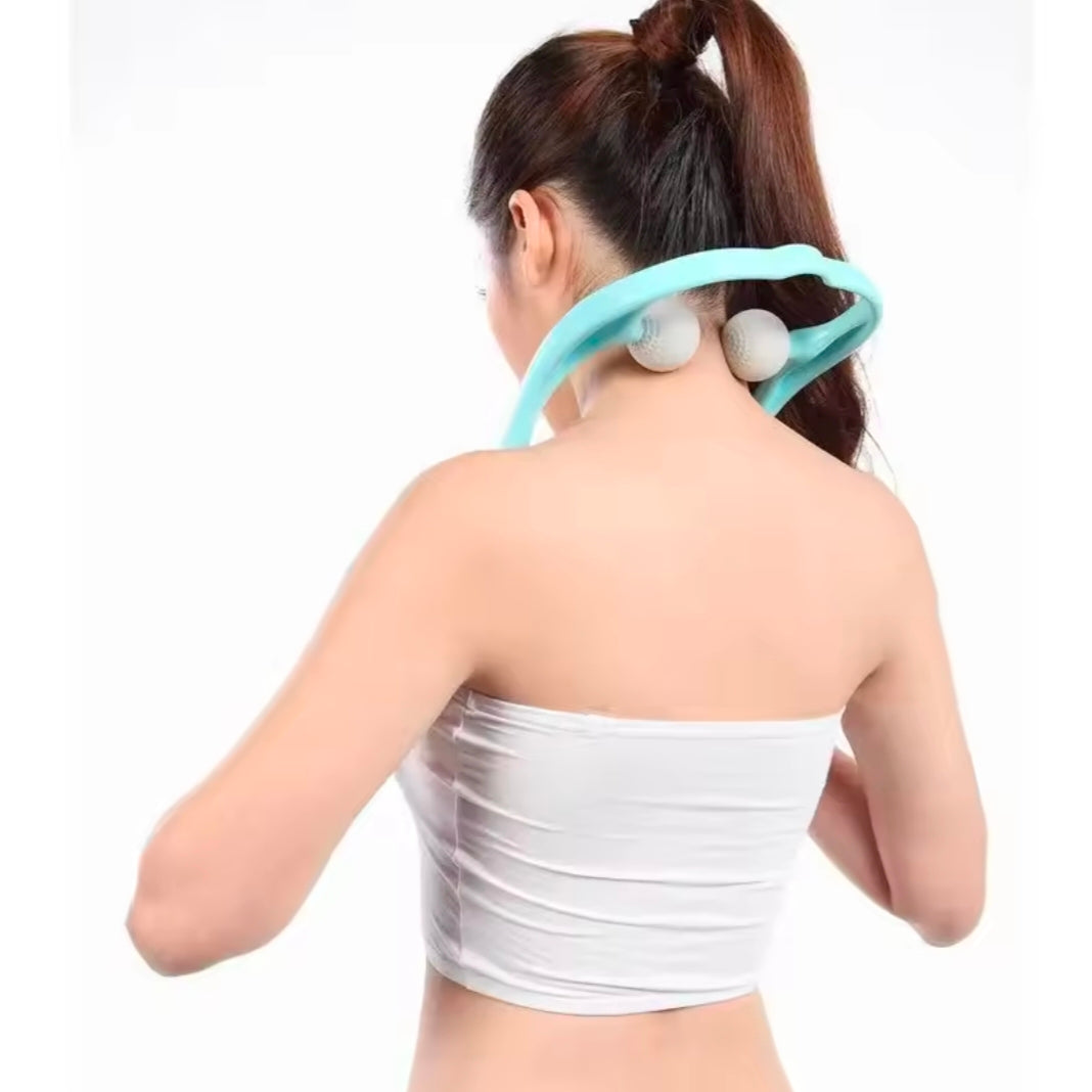 Manual Neck Massager Fitness Equipment Health Care Exercise Tool Beauty Body Manual Neck Massage Small Tool Fitness Exercise